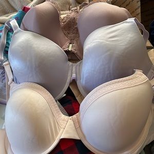 Bundle of 3 34DDD Lined Underwire Bras Wacoal and Adore me